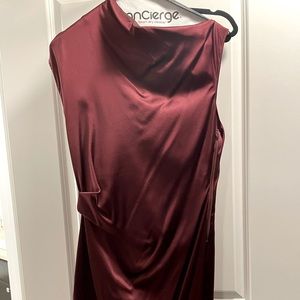 Helmut Lang for Intermix silk burgundy dress size 6